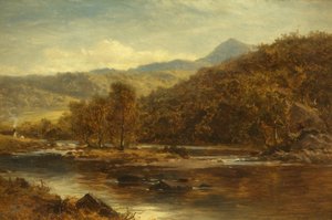 Aan de Lledr Rivier