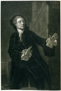 David Garrick (1717-79) als Hamlet door Benjamin Wilson