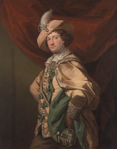 Henry Woodward als Petruchio in Catherine en Petruchio, een versie van Garrick van 