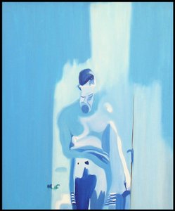 Homme idéal en contrejour sur surxposé, 2000 (olieverf op doek) door Benoit Erwann Boucherot