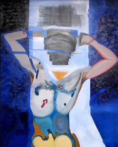 Homme libre, 2006 (olieverf en acryl op doek) door Benoit Erwann Boucherot