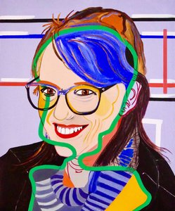 Het schip der dwazen : Evelyne, 2020 (olieverf op doek)