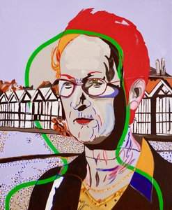 La Nef des fous : Marie Therese, 2020 (olieverf op doek) door Benoit Erwann Boucherot