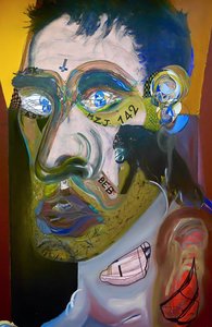 Laatste zelfportret voor Mexico, 2015 (olieverf en acryl op doek)