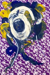 Passager 23, 2020 (acryl op gezeefdrukt Japans papier)