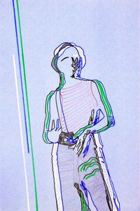 Passager 2, 2020 (acryl op gezeefdrukt Japans papier)