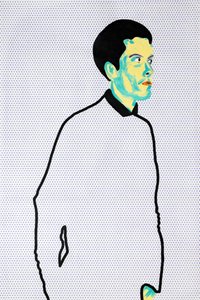 Passager 6, 2020 (acryl op gezeefdrukt Japans papier)