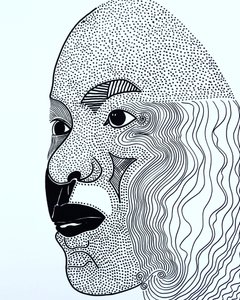 Surportret: Lorrie Jean-Louis, 2021 (acryl op papier)