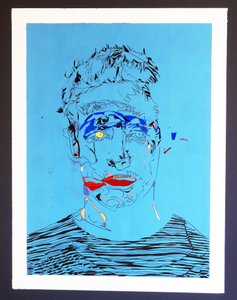 Surportret : Eén man, 2015 (acryl op doek)