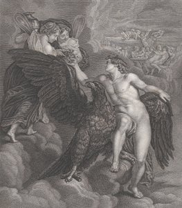 Ganymedes, leunend op een adelaar, ontvangt de beker van Hebe, 1786