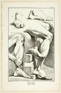 Ontwerp: Benen en voeten, uit Encyclopédie