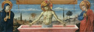 Man van Smarten tussen Maagd en Sint Johannes de Evangelist, 1469-1474 door Benozzo Gozzoli
