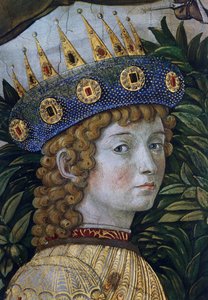 Caspar, vermeend portret van Lorenzo il Magnifico, detail van Processie van de Wijzen