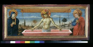Christus in piëteit tussen de Maagd en St. Johannes