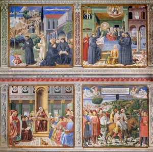 Episodes uit het Leven van St. Augustinus, 1463-65 door Benozzo di Lese di Sandro Gozzoli