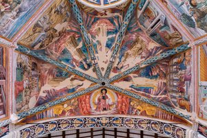 Leven van St. Franciscus, in het gewelf van de centrale apsis door Benozzo di Lese di Sandro Gozzoli
