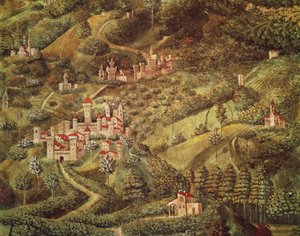 De reis van de Wijzen naar Bethlehem door Benozzo di Lese di Sandro Gozzoli