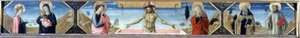 Het mystieke huwelijk van St. Catharina, de verrezen Christus en St. Antonius Abt en St. Benedictus