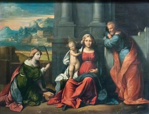 Heilige Familie door Benvenuto Tisi da Garofalo