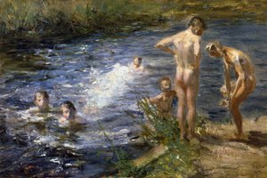 Jongens bij de rivier, 1899