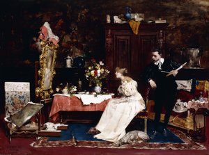 Haar portret presenteren, 1883 door Berci de Karlovszkyn