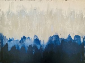 Mistig blauw abstract