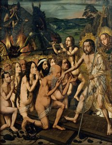 De nederdaling van Christus in de voorgeborchte door Bermejo
