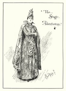 De toneelavonturierster (gravure)