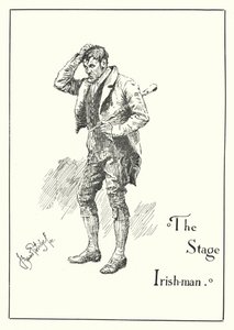 De Ierse toneelspeler (gravure)