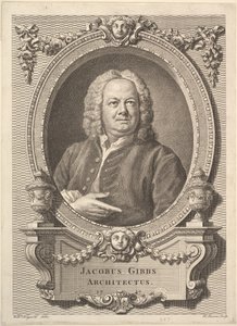 Jacobus Gibbs, Architectus, 1747 door Bernard Baron