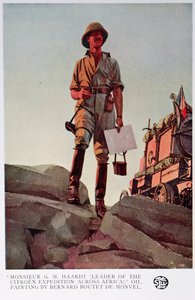 Mr. G. M. Haardt, leider van de Citroën-expeditie door Afrika