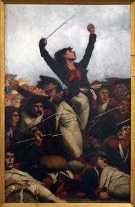 De barricade, scène van de Commune
