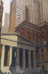 Uitzicht op Wall Street