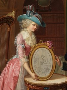 (detail) van Portret van de Familie Villers