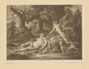Cupido en Psyche door Bernard Lens (II)