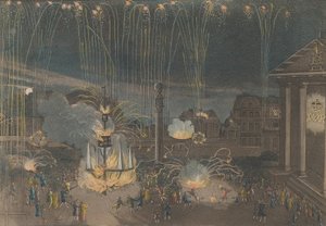 Een perfecte beschrijving van het vuurwerk in Covent Garden