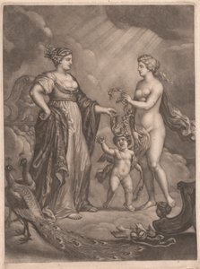 Juno, Venus en Cupido door Bernard Lens