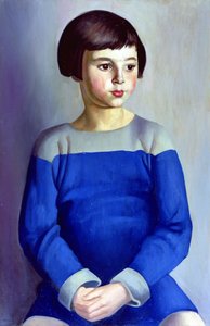 Kind in Blauw