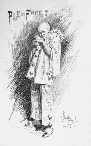 Clownschets, c1893, 1894 door Bernard Partridge