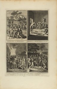 Mexicaans begrafeniskonvooi/Presens que les Mexiquains...les Habitans de Venezuela.../ door Bernard Picart