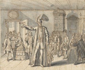 De reus Cajanus te Haarlem door Bernard Picart