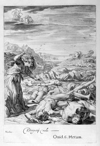 In de Griekse mythologie was Niobe een dochter van Tantalus en van Dionne door Bernard Picart