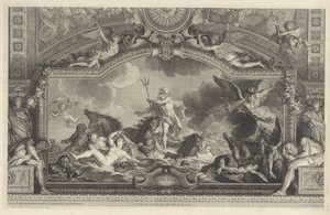 Neptunus kalmeert de golven