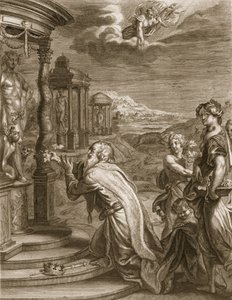 Oeneus, koning van Calydon, die Diana verwaarloosde bij een offer en gestraft werd voor zijn goddeloosheid, 1731