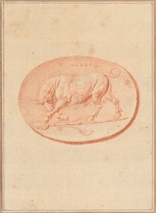 Een van zes cameeën met mythologische en klassieke onderwerpen