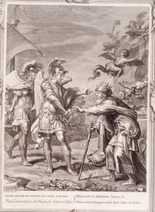 Phineus wordt bevrijd van de Harpijen door Calais en Zethes, 1731
