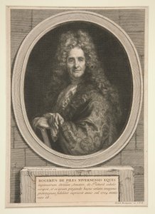 Portret van Roger de Piles door Bernard Picart