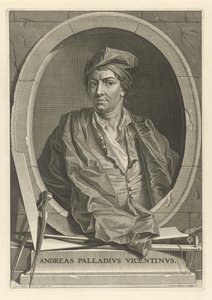 Portret van de architect Andrea Palladio 1508-1580 Na Paolo Veronese, 1716 door Bernard Picart