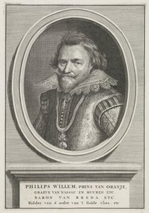 Portret van Filips Willem, prins van Oranje door Bernard Picart