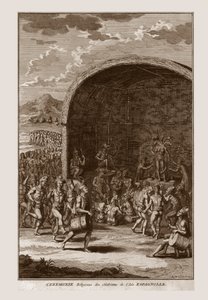 Religieuze ceremonie van de inwoners van het eiland Hispaniola